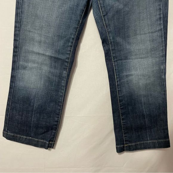 Sz 27 David Kahn Heidi Cropped Medium Wash Blue Jeans - Picture 4 of 12